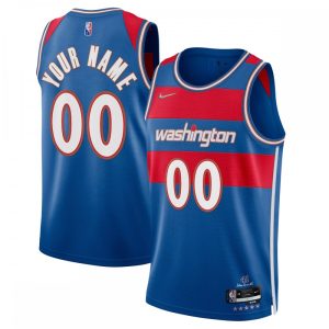 Washington Wizards Nike 2021/22 Swingman Custom Refined Jersey City Edition Royal