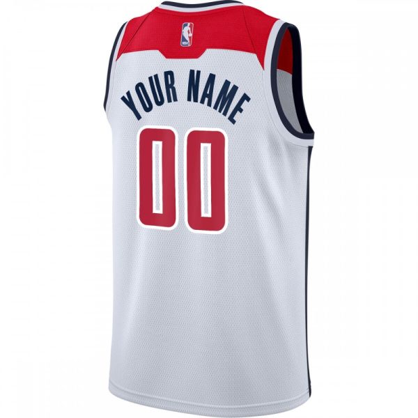 Washington Wizards Nike Swingman Custom Jersey Association Fabulous Edition White - Image 3