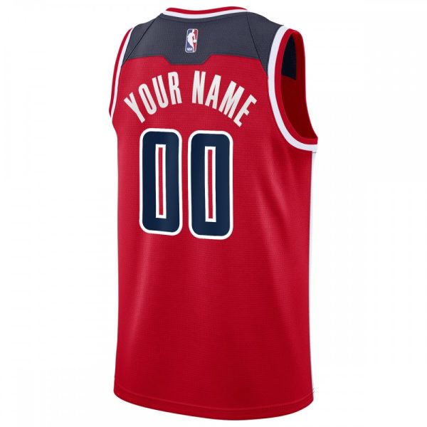 Washington Wizards Nike Swingman Custom Jersey Red Icon Elegant Edition - Image 3