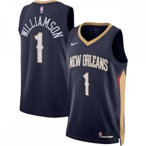 Zion Distinguished Williamson New Orleans Pelicans Nike Unisex 2022/23 Swingman Jersey Icon Edition Navy