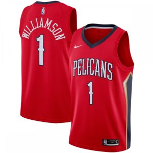 Zion Williamson New Orleans Pelicans Nike 2019/2020 Swingman Jersey Statement Charming Edition Red