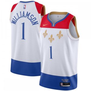 Zion Williamson New Orleans Pelicans Nike 2020/21 Notable Swingman Player Jersey White City Edition