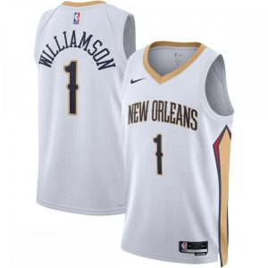 Zion Williamson New Orleans Pelicans Nike Unisex 2022/23 Captivating Swingman Jersey Association Edition White